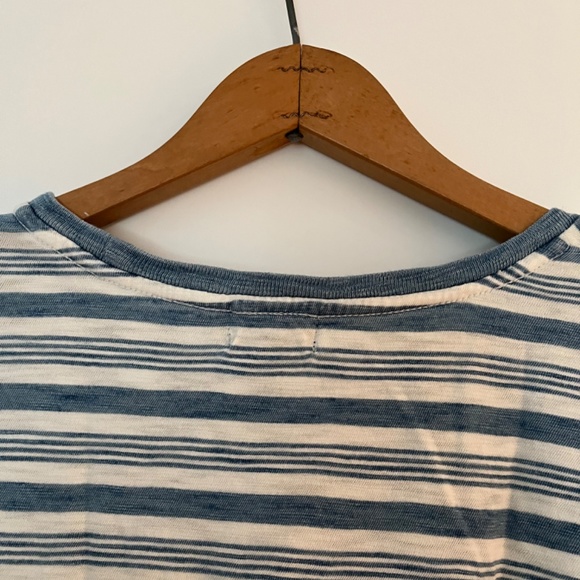 RRL Ralph Lauren Indigo Stripe jersey tee. Size 2 - Picture 4 of 5